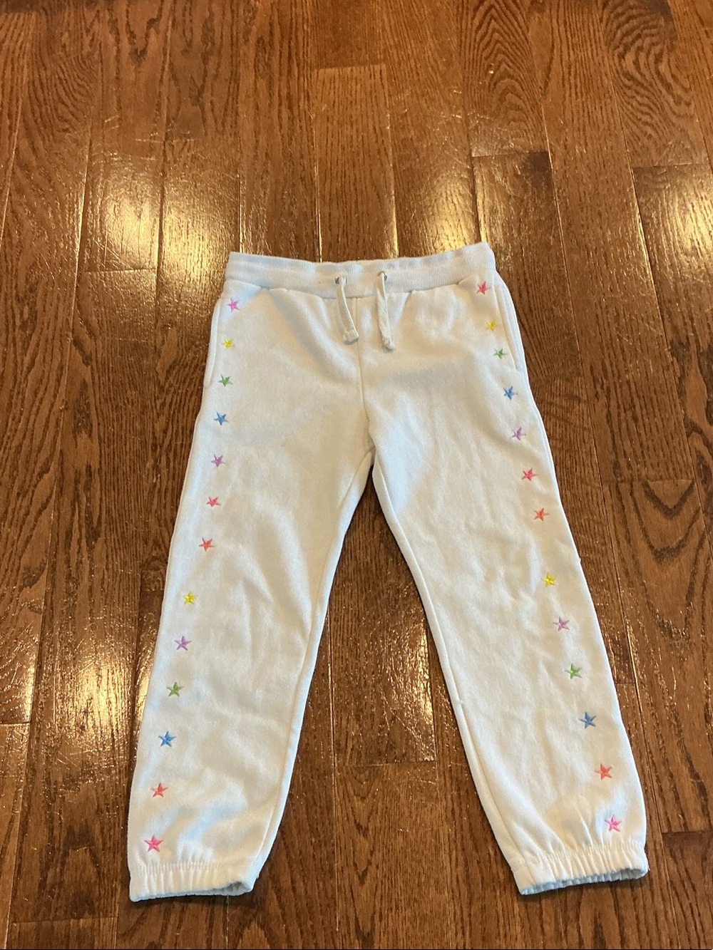 Vintage Havana Kids White Star-Trim Jogger Sweatpants